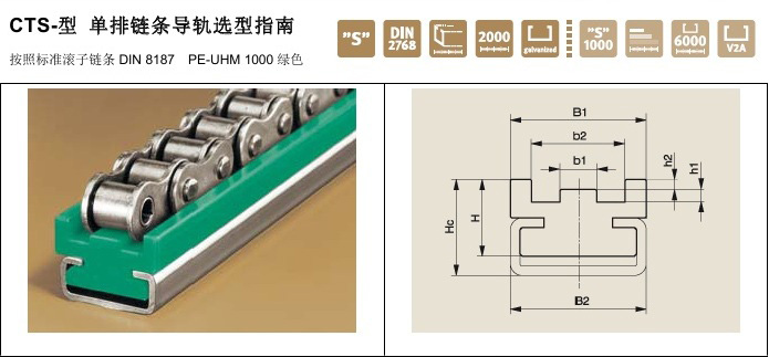 Murtfeldt鏈條導(dǎo)軌CTS型